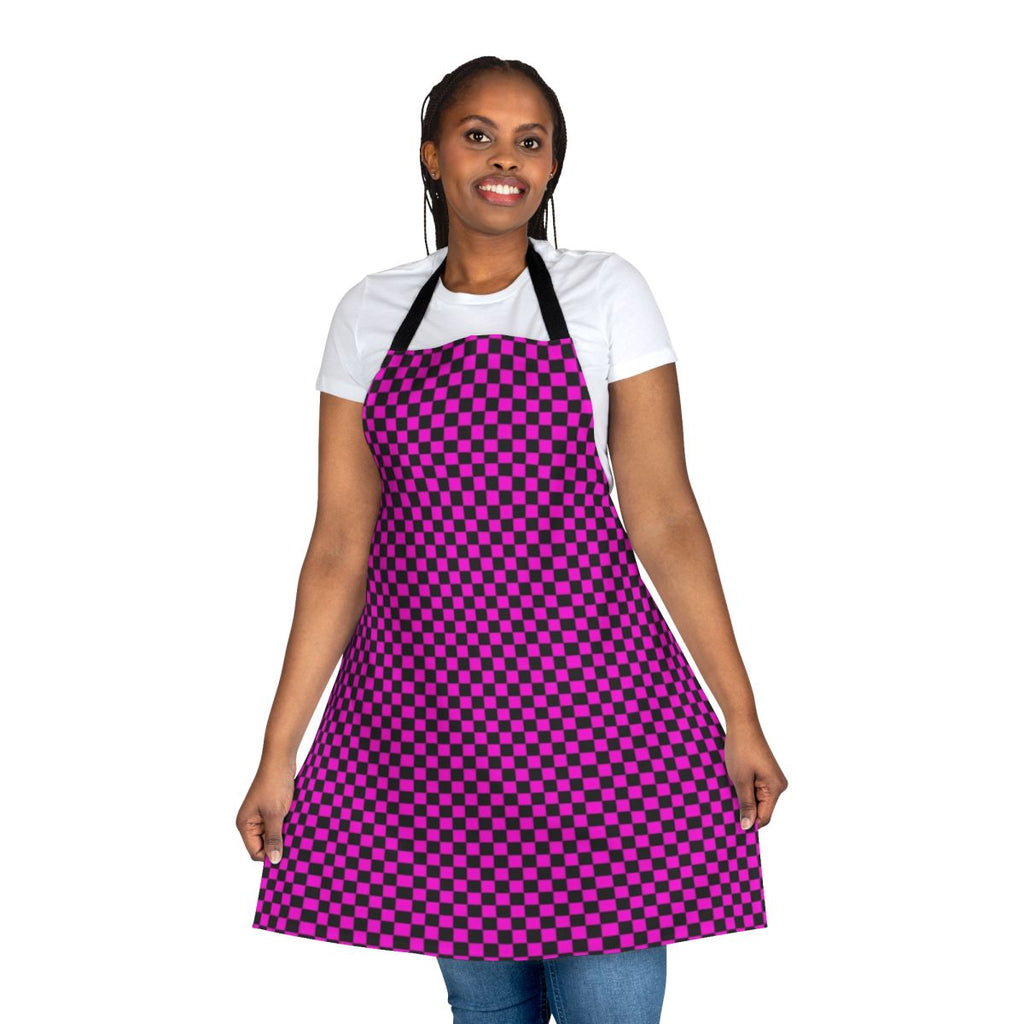 An image of a Missing Texture themed apron featuring the iconic Missing Texture symbol from the Half Life and Garry's Mod video games.