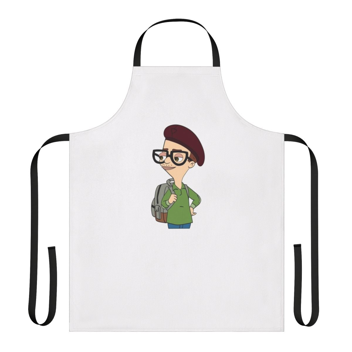 Apron featuring the character Andrew Glouberman from the popular Netflix series 'Big Mouth'