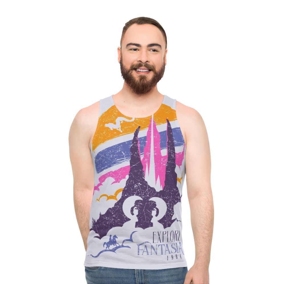 Fantasia Unisex Fantasy Tank Top with Falkor the Luckdragon