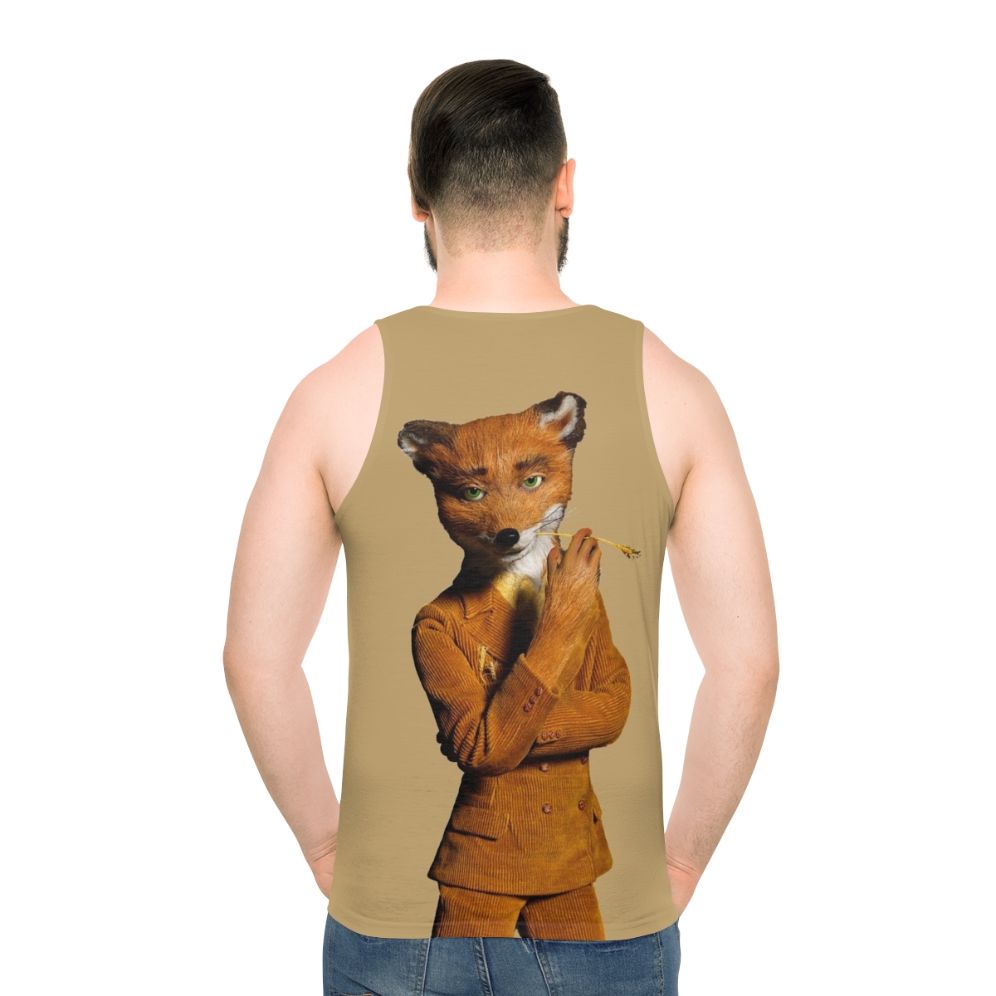 Fantastic Mr. Fox unisex tank top with minimalist anime-inspired design