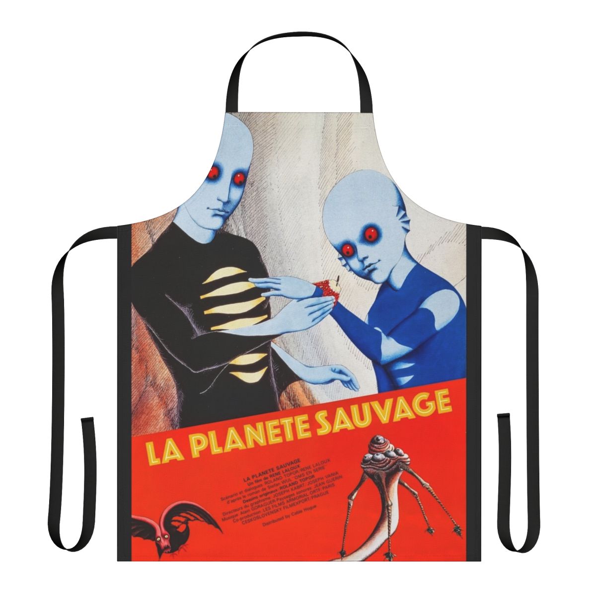Fantastic Planet Inspired Apron with Vintage Sci-Fi Artwork