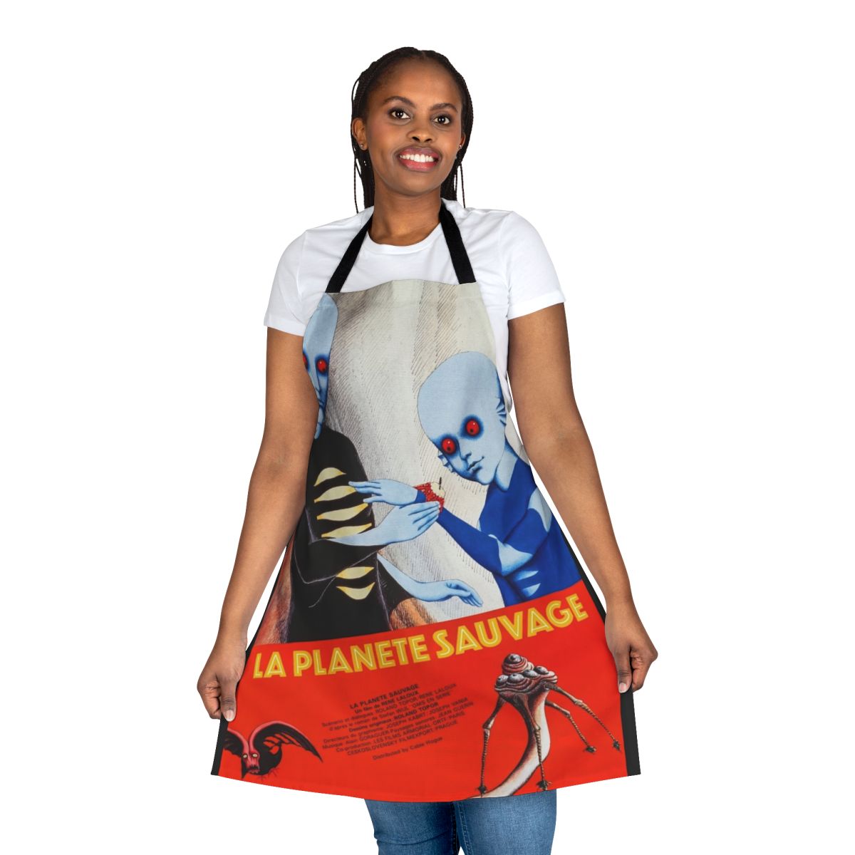 Fantastic Planet Inspired Apron with Vintage Sci-Fi Artwork