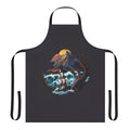 A whimsical apron featuring mythical sea creatures and legendary aquatic beasts.