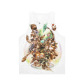 Fantasy crystal unisex tank top for RPG adventures