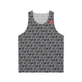Fantasy dice pattern unisex tank top
