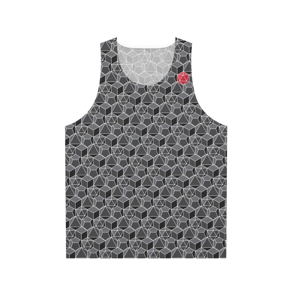 Fantasy dice pattern unisex tank top