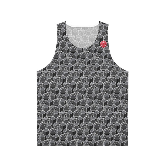 Fantasy dice pattern unisex tank top