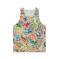 Fantasy dragon cartoon design unisex cute tank top
