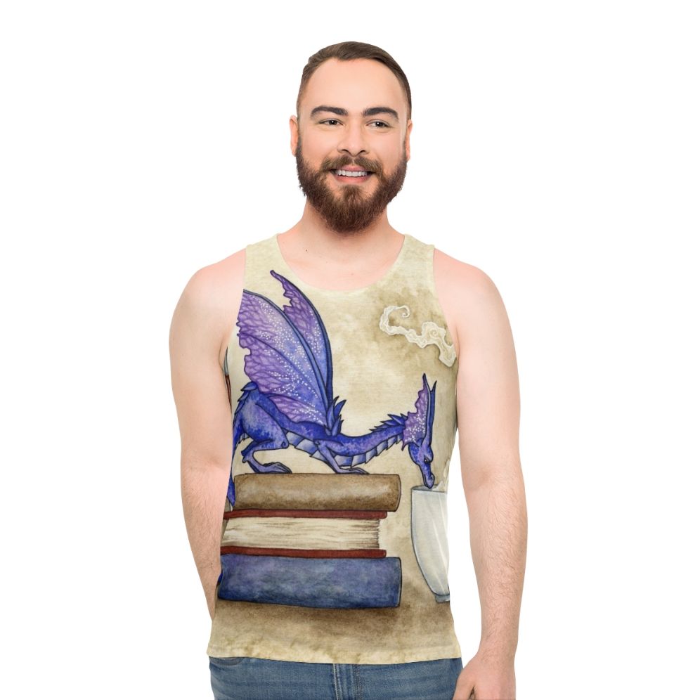 Fantasy dragon unisex tank top