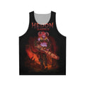 Fantasy gaming character demon retro splash unisex tank top
