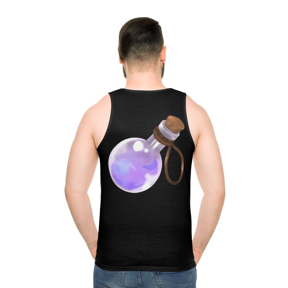 Unisex tank top with fantasy potion design