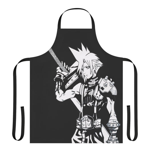 Fantasy-inspired sword design apron for video game enthusiasts