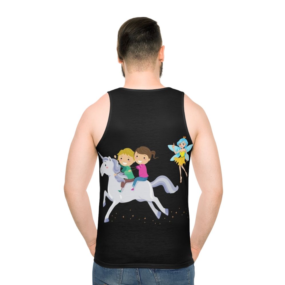 Unisex tank top with fantasy animal and lightning dragon design