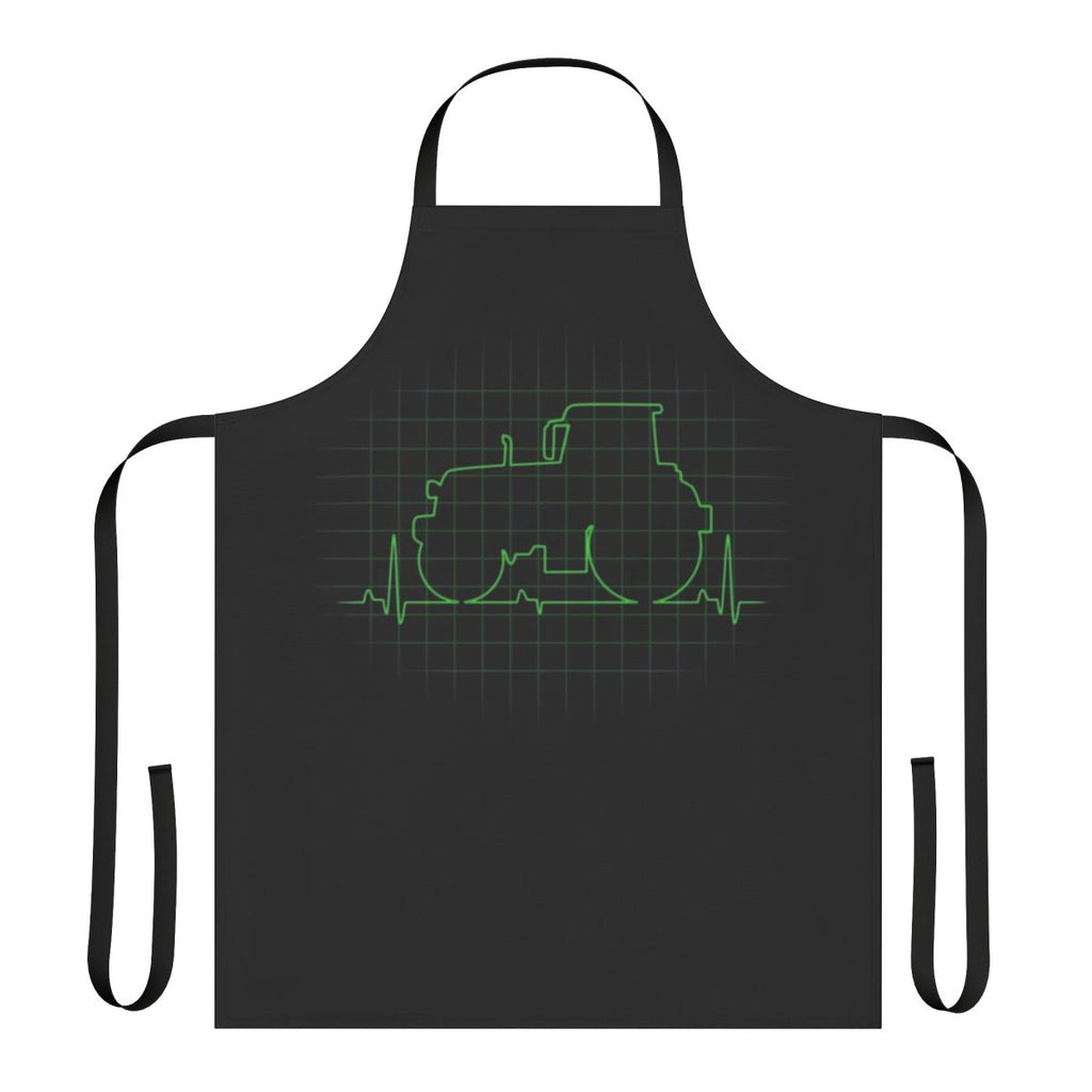 Farmer wearing apron with tractor and "Tractors Are Life" text