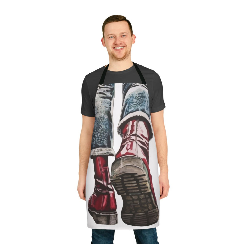 Skinhead Boots Apron - Stylish and Practical for any Kitchen or Garage Task