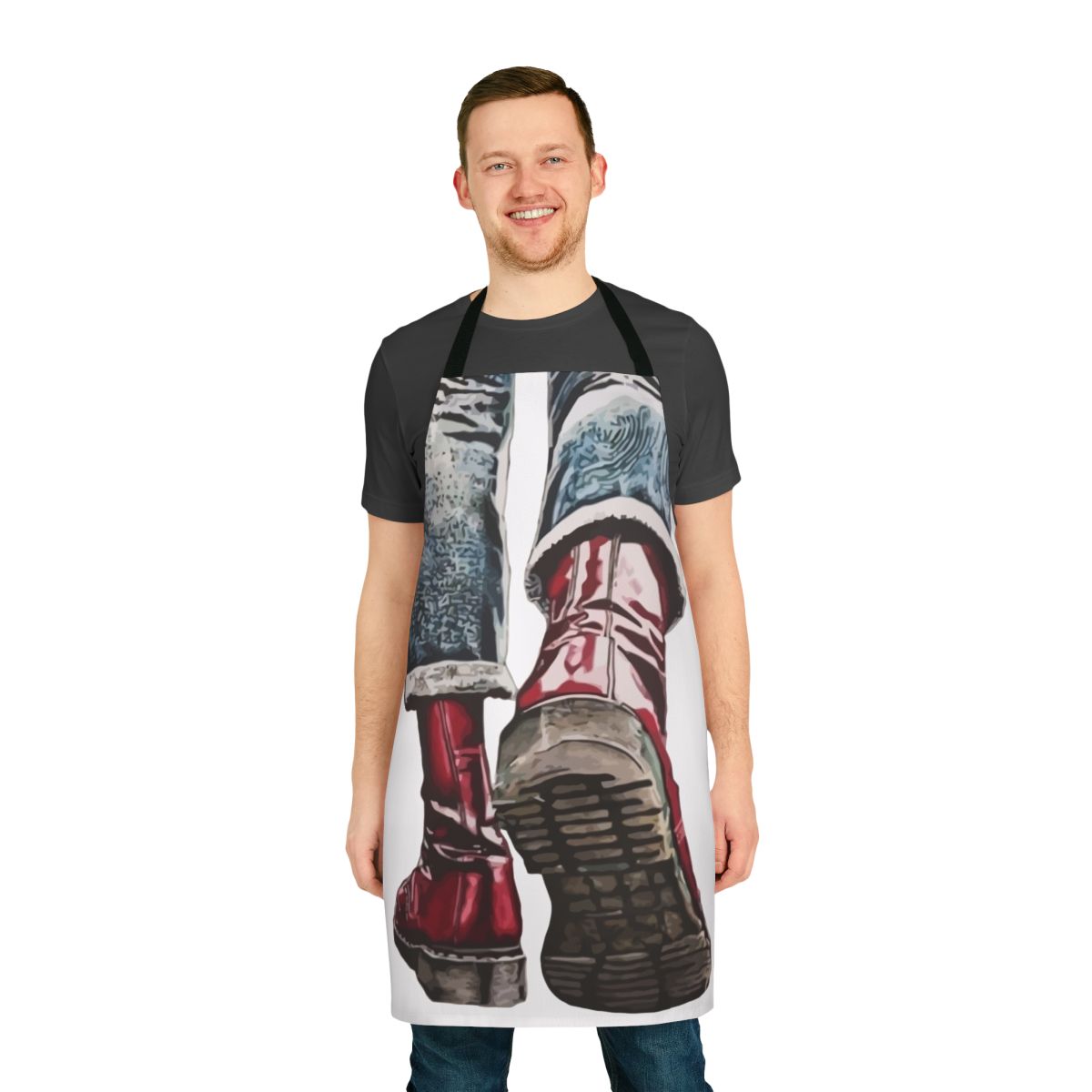 Skinhead Boots Apron - Stylish and Practical for any Kitchen or Garage Task