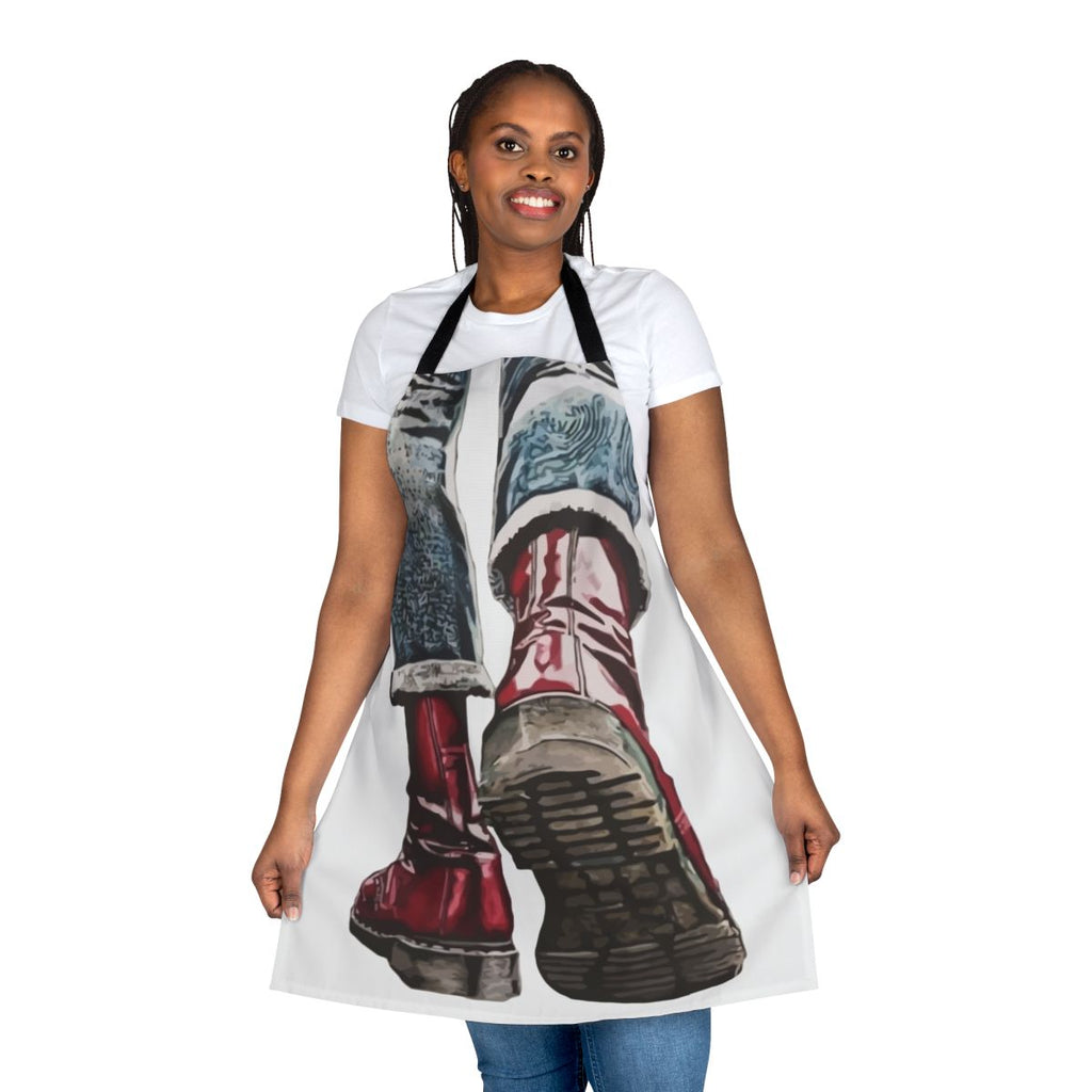 Skinhead Boots Apron - Stylish and Practical for any Kitchen or Garage Task