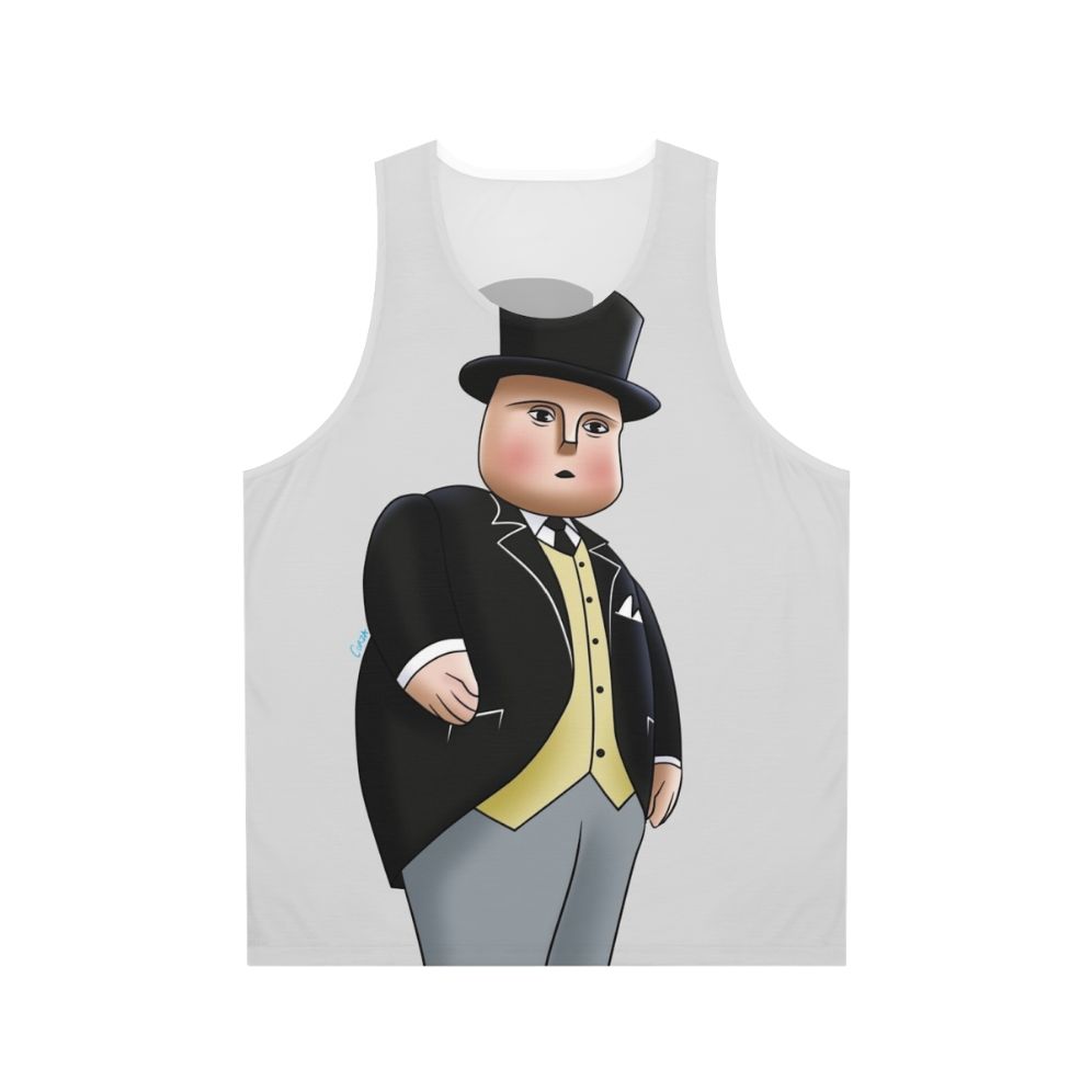 Unisex tank top featuring the Fat Controller from Thomas the Tank Engine