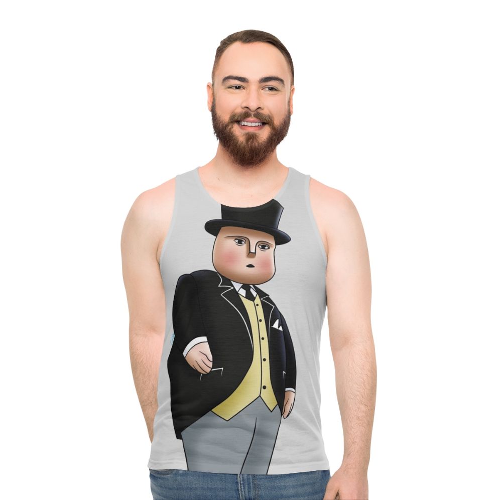 Unisex tank top featuring the Fat Controller from Thomas the Tank Engine