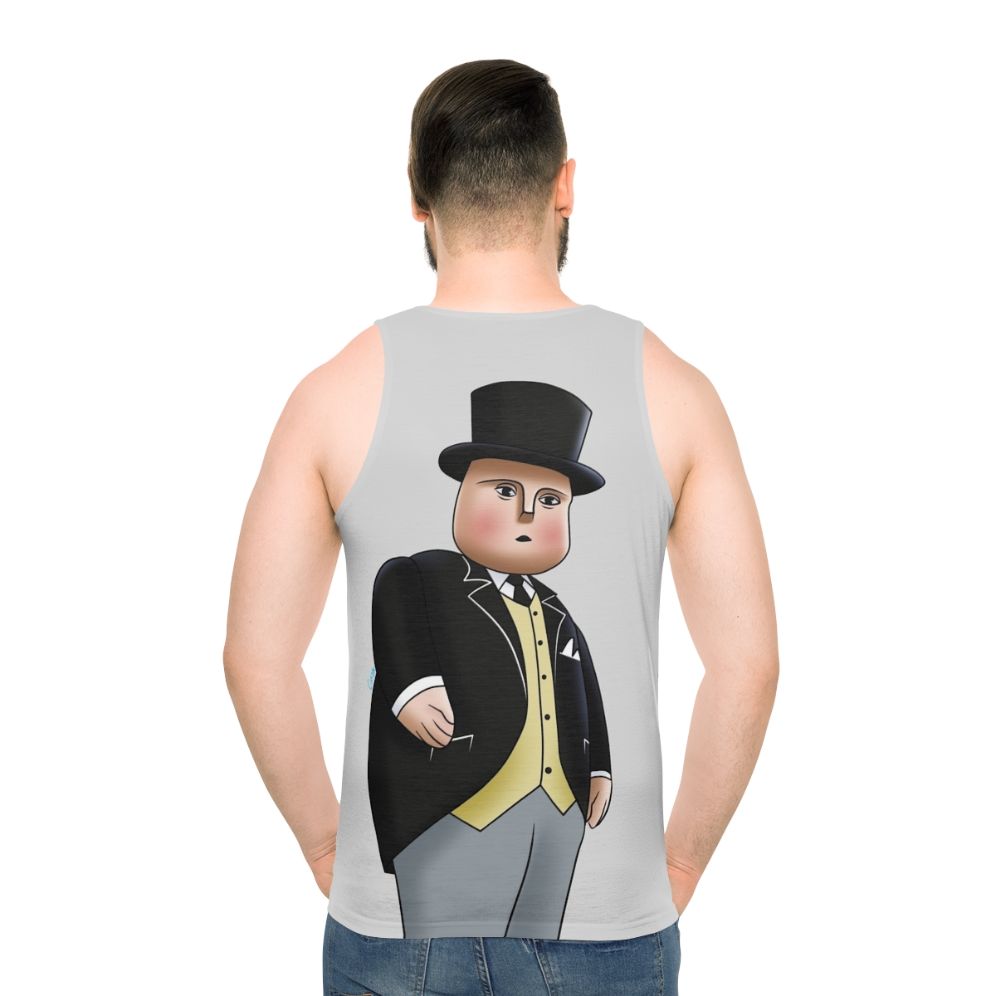 Unisex tank top featuring the Fat Controller from Thomas the Tank Engine
