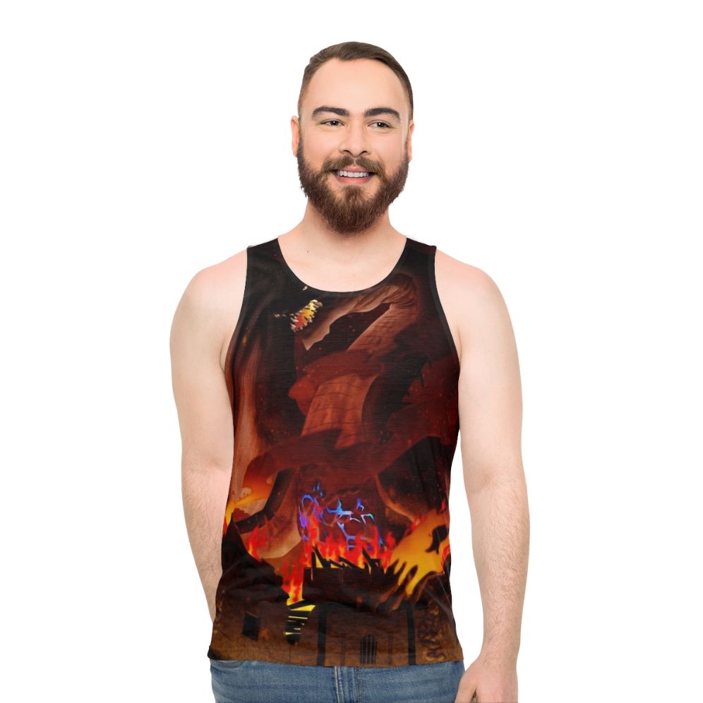 Fatalis dragon unisex tank top with gaming inspired design