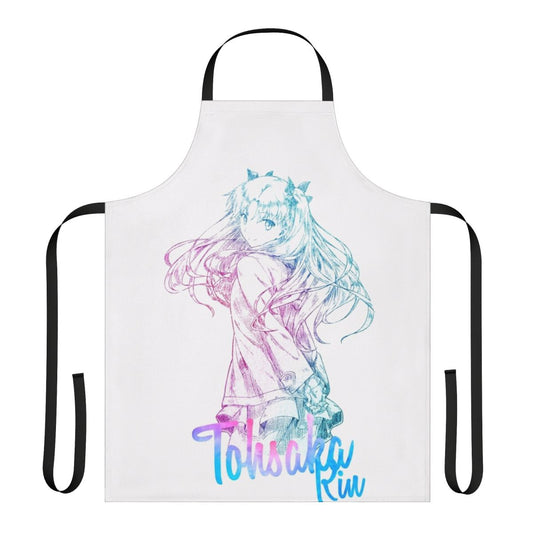 Fate-themed anime apron featuring Rin Tohsaka character