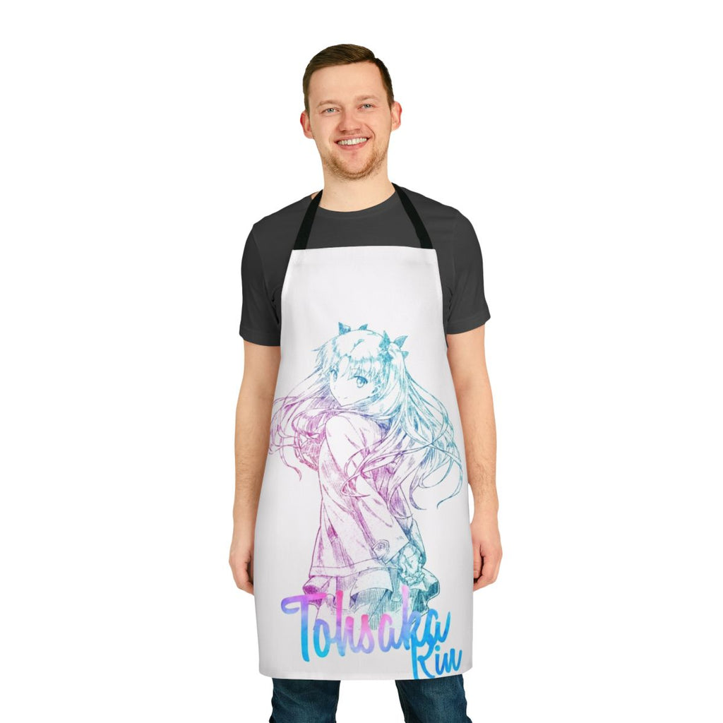 Fate-themed anime apron featuring Rin Tohsaka character