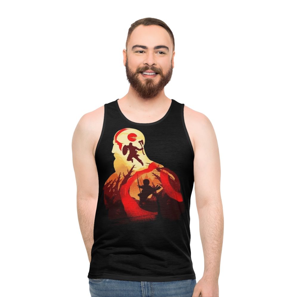 Father and Son Gaming Unisex Tank Top
