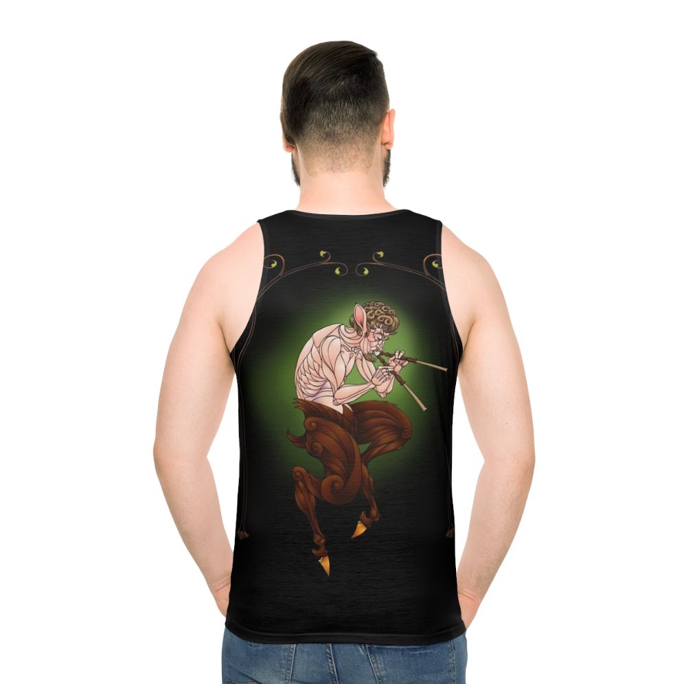 Faun-inspired unisex tank top featuring mythical creature design