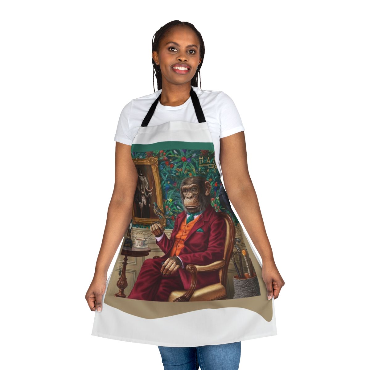 Fauna inspired apron featuring the Haken band logo