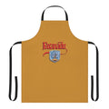 "Faxanadu-inspired cooking apron featuring pixel art graphics and classic gaming design"