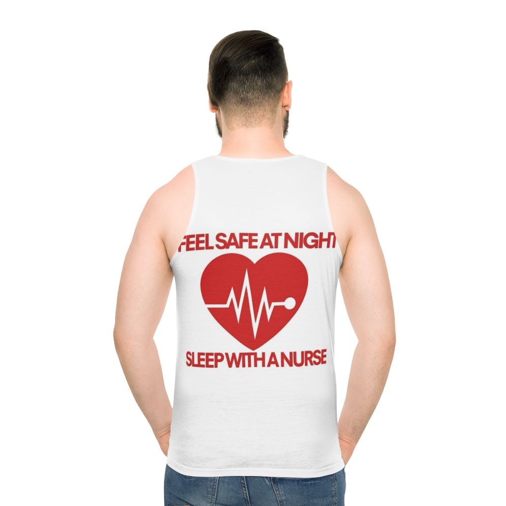 "Feel Safe With a Nurse" Unisex Tank Top