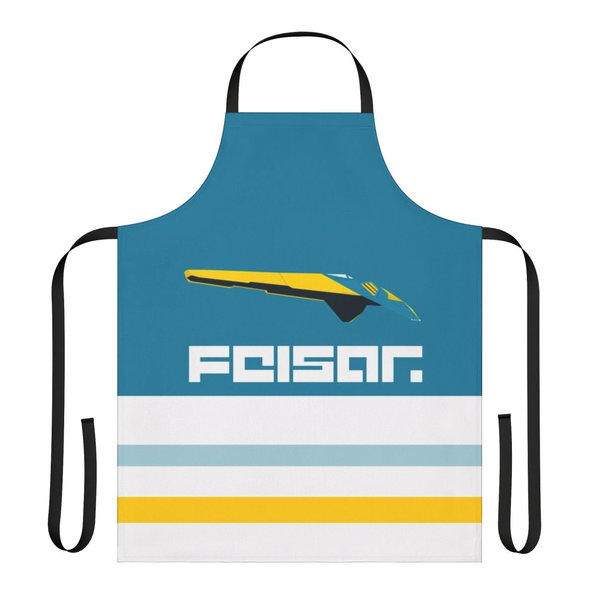 Wipeout Feisar racing game themed apron for gamers and kitchen enthusiasts