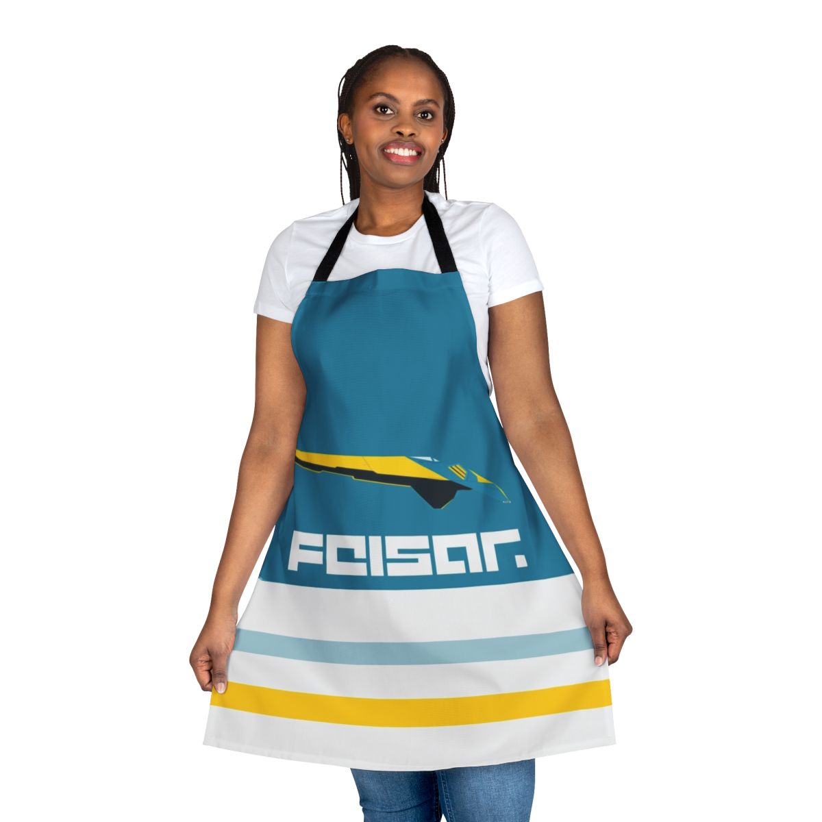 Wipeout Feisar racing game themed apron for gamers and kitchen enthusiasts