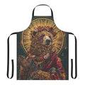 Feminist apron with a bear design, perfect for the kitchen and home.