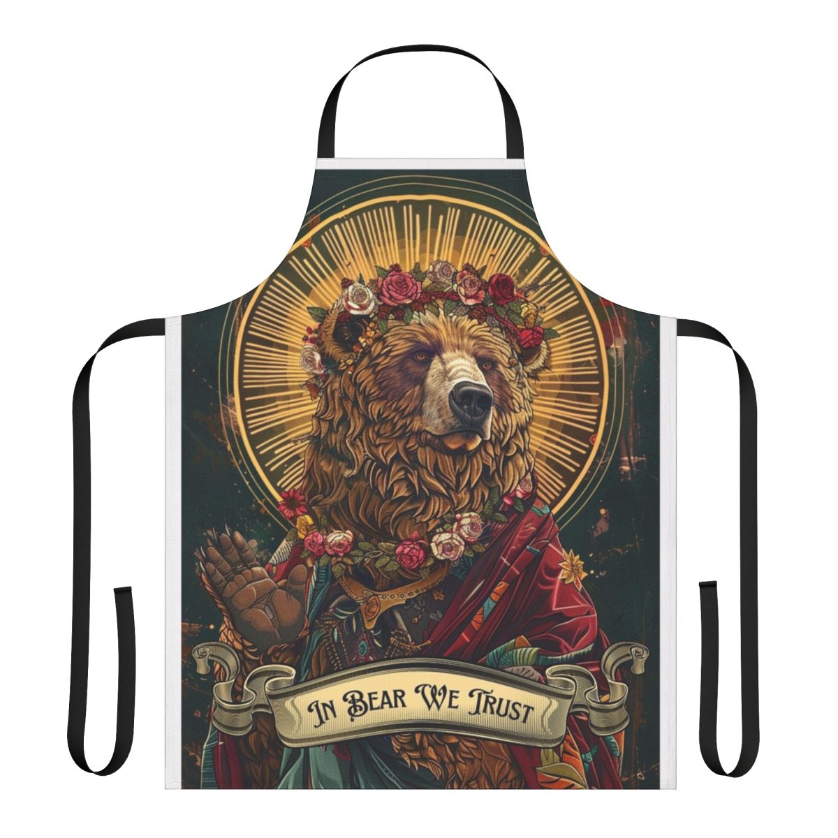 Feminist Bear Apron with "In Bear We Trust" Slogan