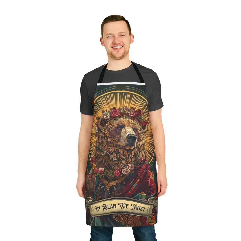 Feminist Bear Apron with "In Bear We Trust" Slogan