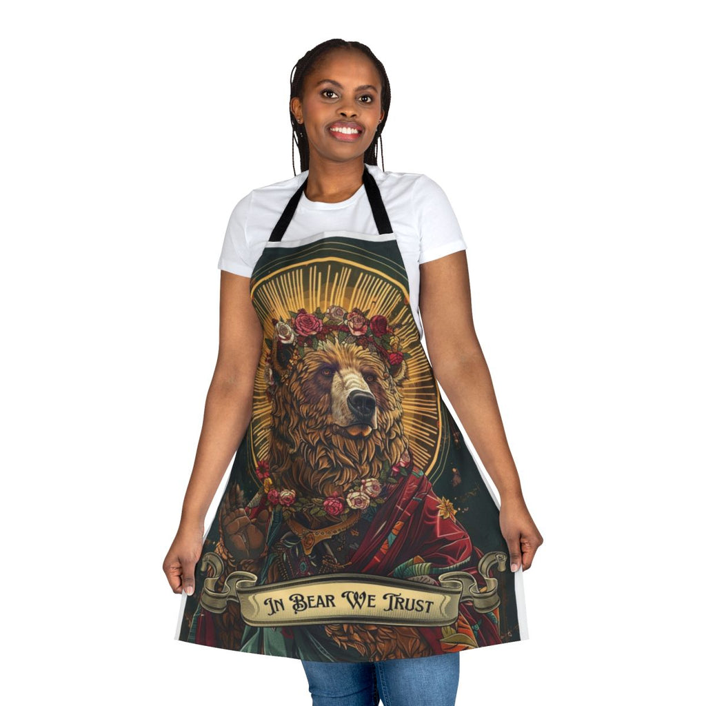 Feminist Bear Apron with "In Bear We Trust" Slogan