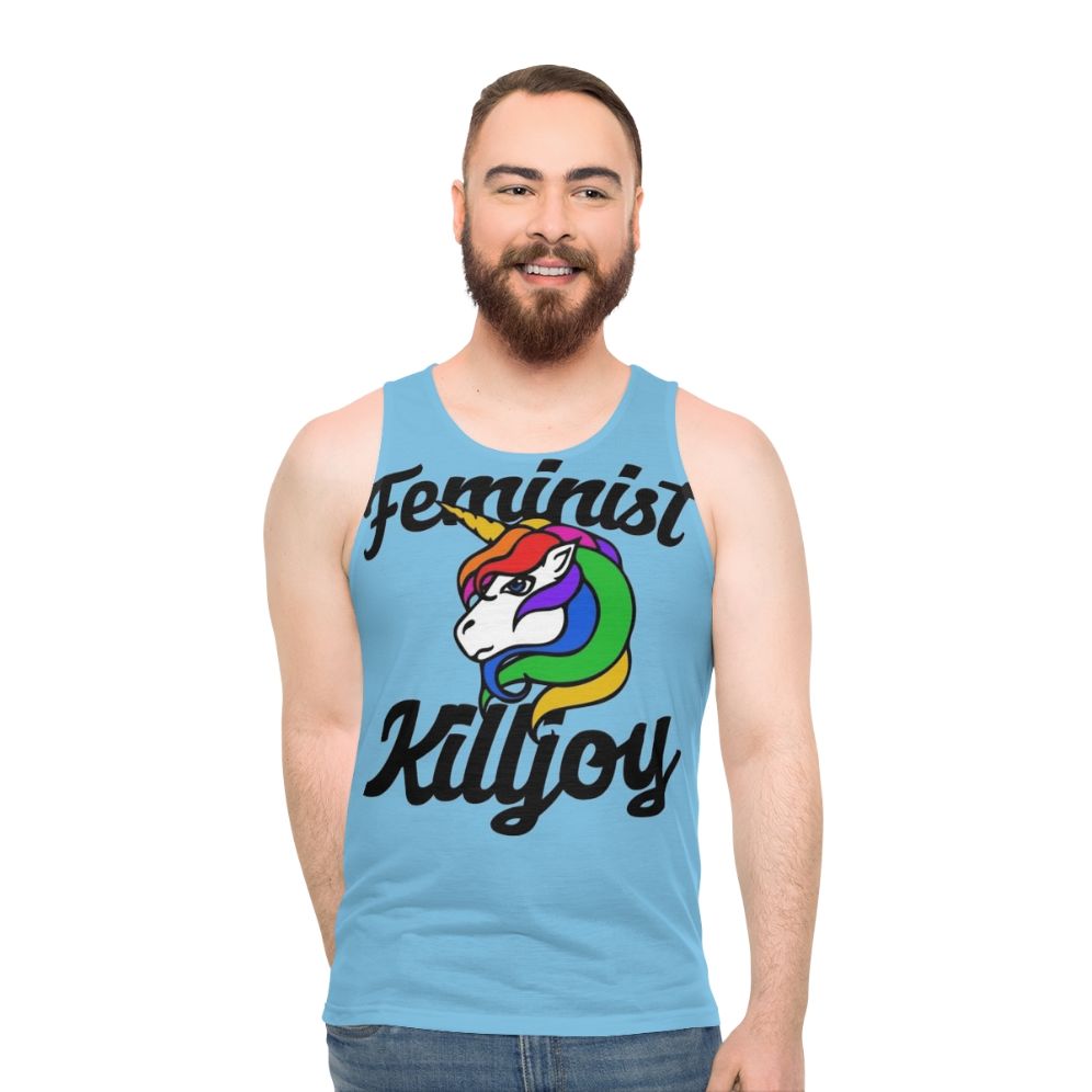 Feminist Killjoy Unicorn Graphic Unisex Tank Top