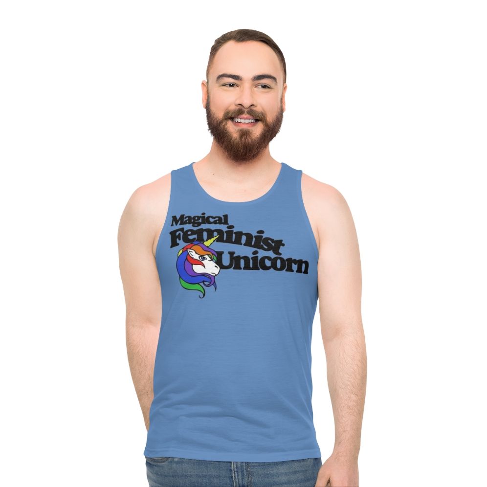 Feminist Magical Unicorn Unisex Tank Top