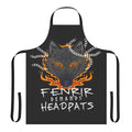 Fenrir-themed apron with large dog illustration