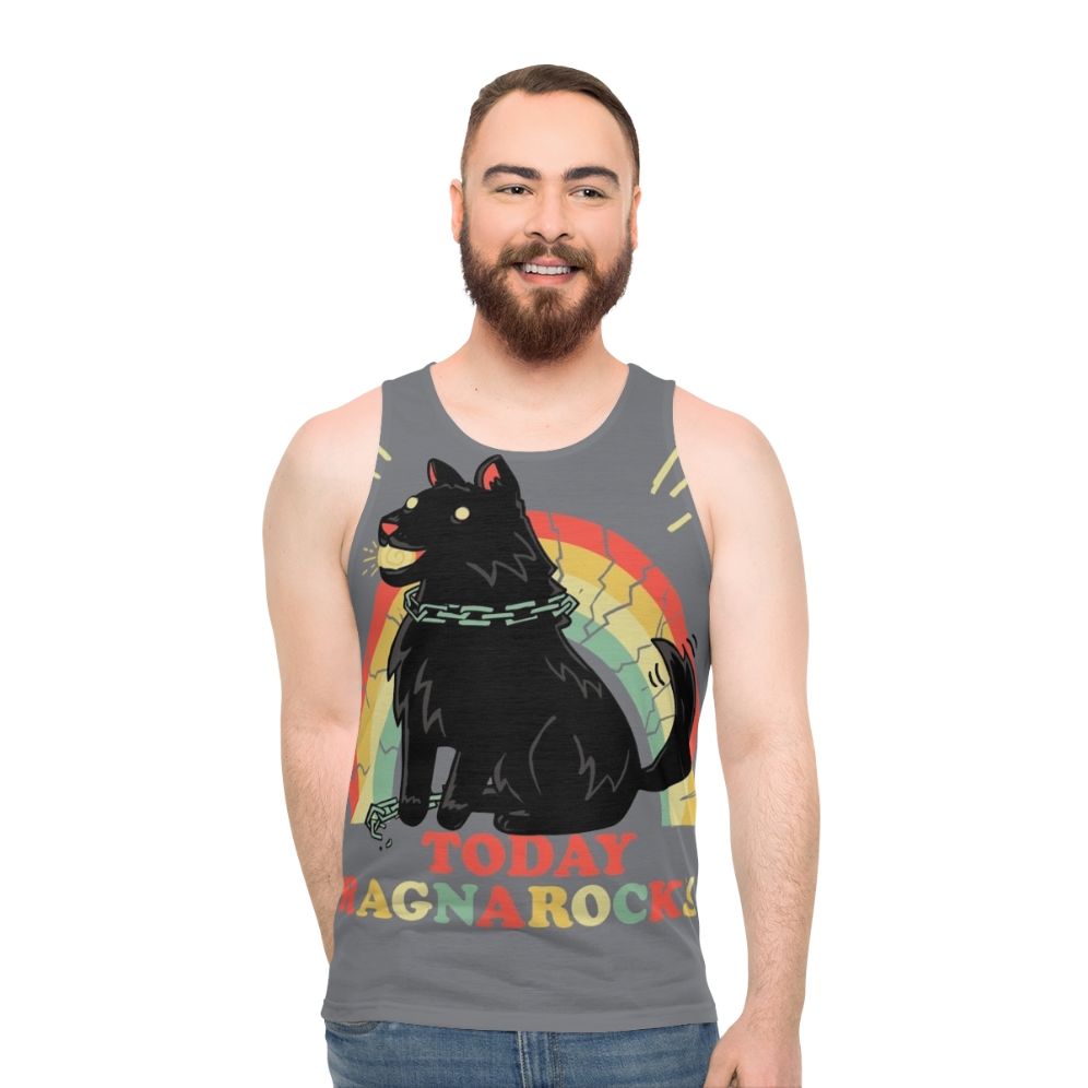 Fenrir wolf unisex tank top with "Every Dog Will Have His Day" pun