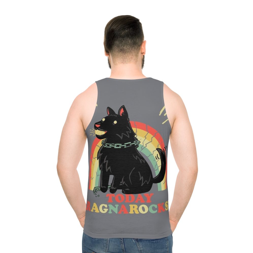 Fenrir wolf unisex tank top with "Every Dog Will Have His Day" pun