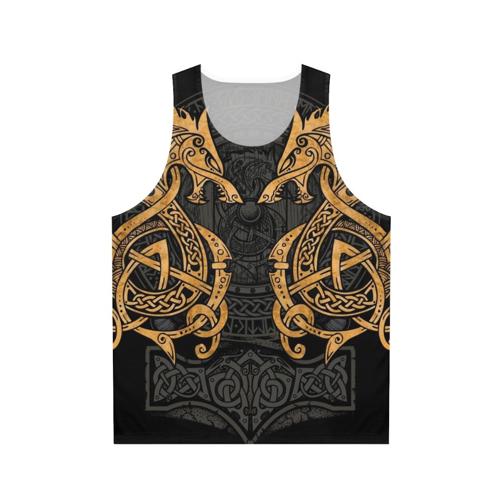 Norse Mythology Fenrir Wolf Unisex Tank Top