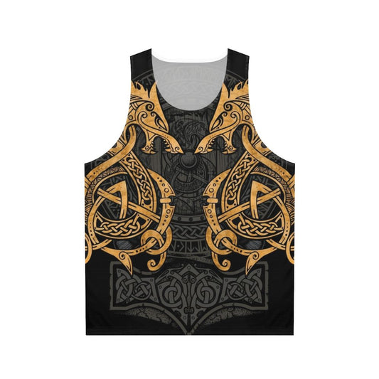 Norse Mythology Fenrir Wolf Unisex Tank Top