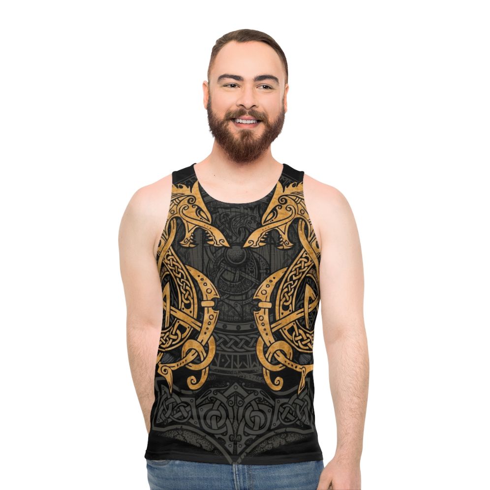 Norse Mythology Fenrir Wolf Unisex Tank Top