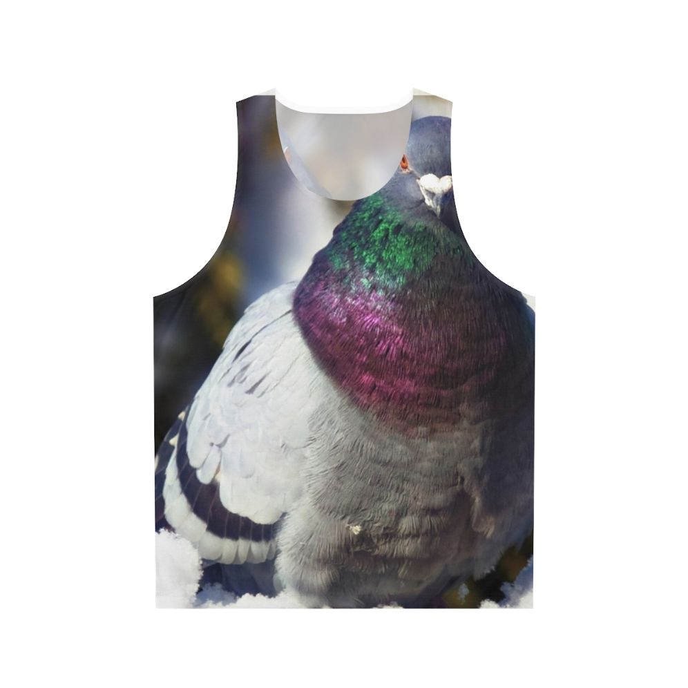 Feral pigeon unisex nature tank top