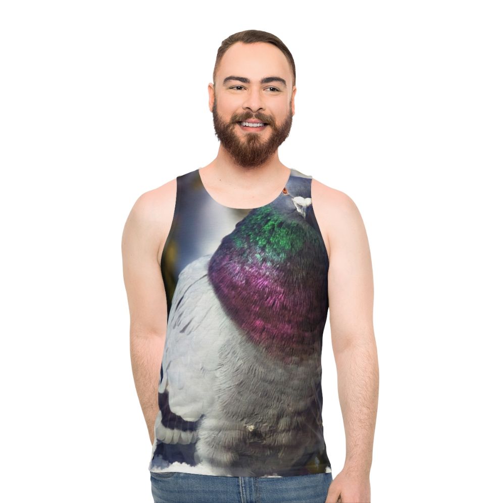 Feral pigeon unisex nature tank top