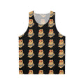 Ferocious lion pirate unisex tank top