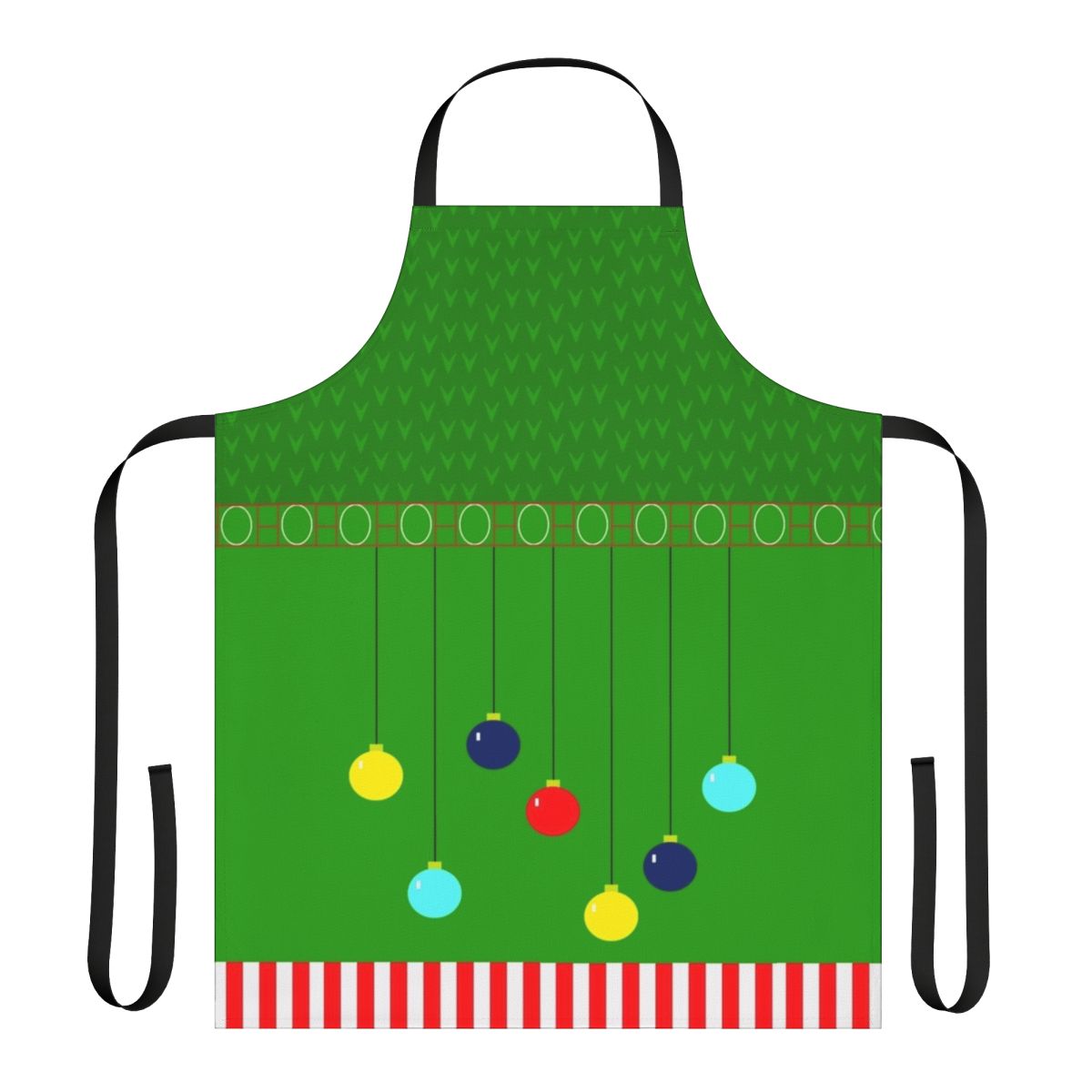 Arthur Claus Sweater Apron featuring a whimsical holiday design